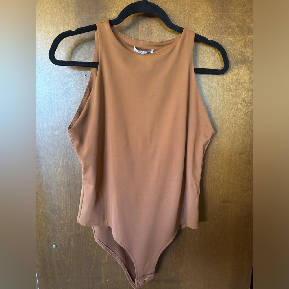 Reoria Burnt Orange Rust Bodysuit